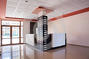 Empty room. office interior. reception hall in modern building