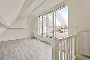 an empty room in the upper