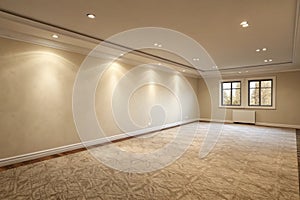 Empty room with wall background photo