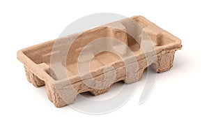 Empty rough molded paper pulp protective packaging