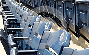 Empty Row of Stadium Seats