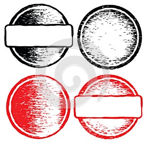 Empty rubber stamp set