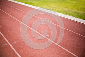 Empty running track