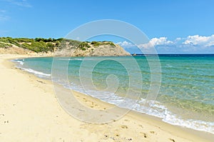 Empty sandy beach