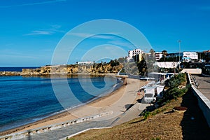 Empty Sao Joao do Estoril beach, 25km west of Lisbon