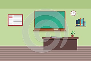 Empty School Class Room Interior