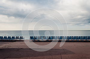 Empty sea promenade