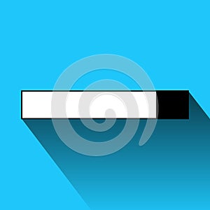 Empty searchbar banner on blue background