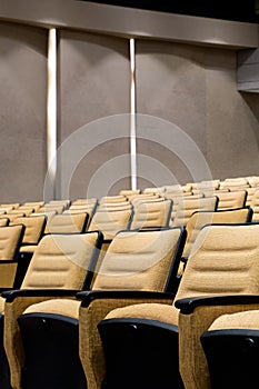 Empty seat in auditorium or conference hall