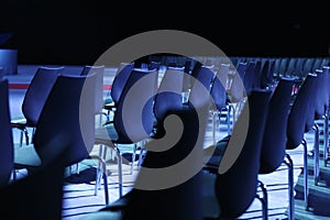 Empty seat in conference hall