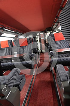 Empty seats in a 1st class TGV wagon