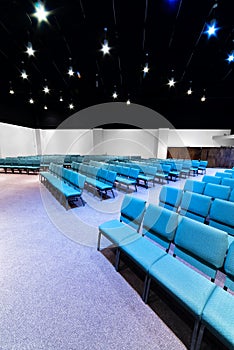 Empty Seats in an Auditorium Vertical