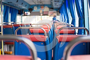 Empty seats on the bus