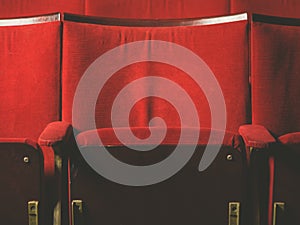 Empty seats in movie theater