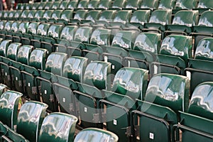 Empty seats spectator grandstand