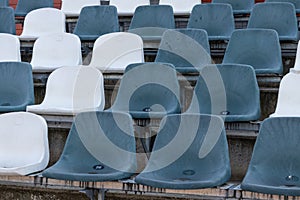 Empty seats in the sports Stadium 1