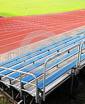 Empty seats in stadium