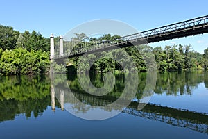 An empty section of the river lot