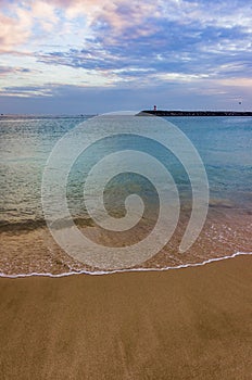 Empty Sesimbra Beach photo