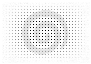 Empty sheet of graph paper with dot grid. Dotted millimeter paper.