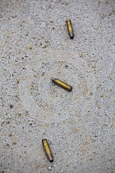 Empty shell casings
