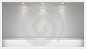 Empty Shop window display