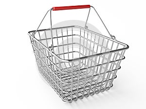 Empty shopping basket (chrome)