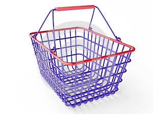 Empty shopping basket (color)