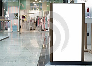 empty shopping billboard with copy space. High quality beautiful photo concept