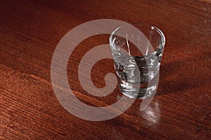 Empty shot glass