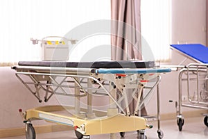 Empty sickbed for support patient after surgical in recovery room in hospital