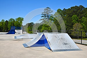 Empty Skateboard Park during Coronavirus Pandemic