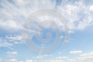 Blu sky background in summer