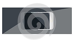 Empty Smartphone Screen Mockup Vector for Digital Content, vector design Generative AI