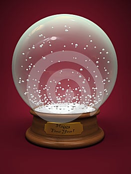 Empty snow globe