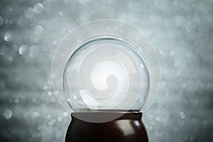 Empty snow globe Christmas