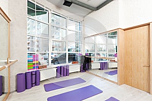 Empty space in fitness center