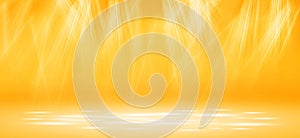 Empty space room of Stage with spot lighting.