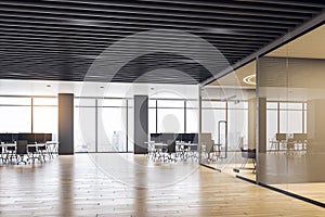 Empty spacious office interior