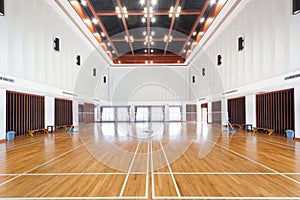 Empty sports court