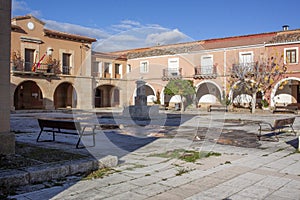 Empty square in an interior town