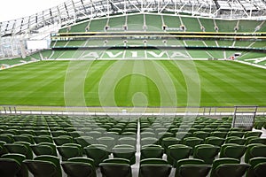 Empty stadium Aviva