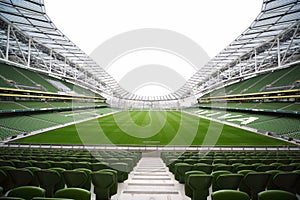 Empty stadium Aviva