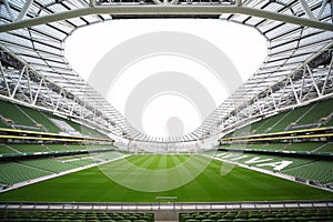 Empty stadium Aviva