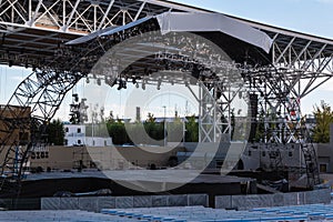 Empty Stage Before A Concert