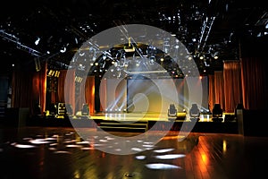 Empty stage in light