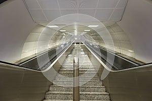 Empty stairs in a Metro Station