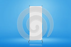 Empty standing banner