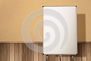 Empty standing banner