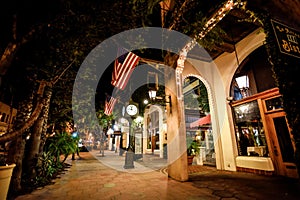 Night on State Street - Santa Barbara, California photo